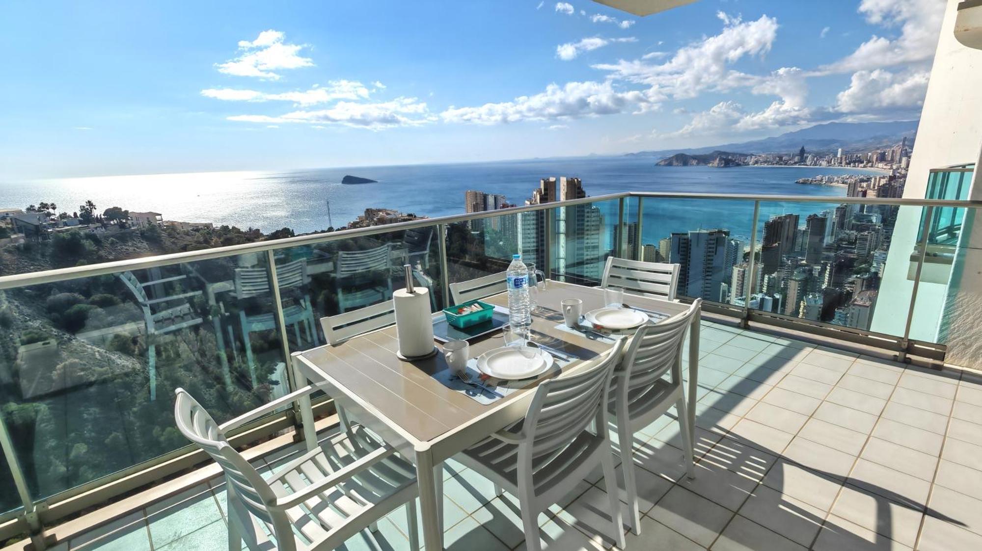 Skyline 31 Terraza Privada Con Vistas Al Mar Appartement Benidorm Buitenkant foto